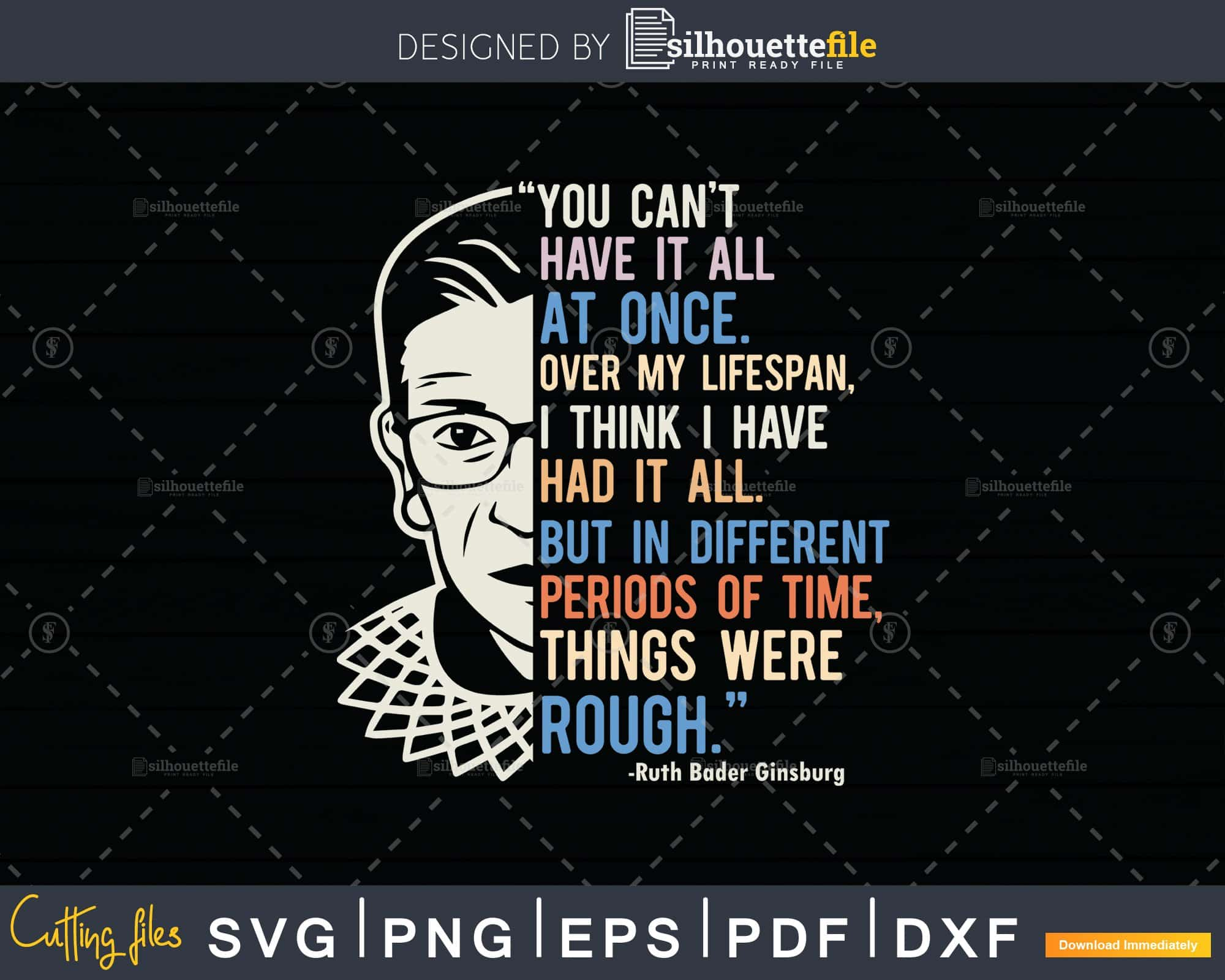 rbg tshirt, quote ruth bader ginsburg never underestimate the