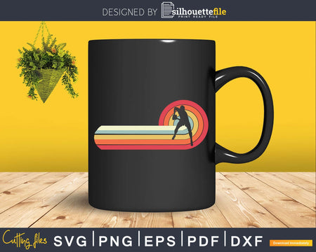 Old Classic Retro Vintage Style Rugby Player Silhouette Svg