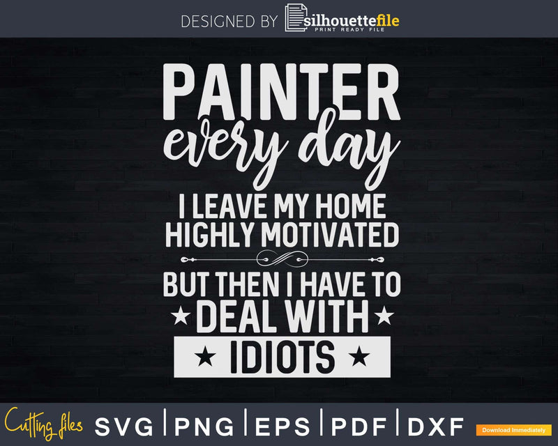 Painter And Decorator Highly Motivated Svg Dxf Cut Files