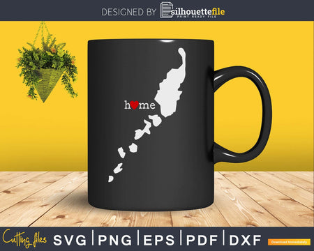 Palau PW Home Heart Native Map svg cricut cut png digital