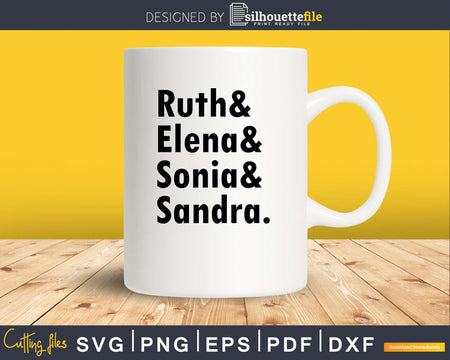 RBG Feminist Feminism Attorney Law Student Political svg
