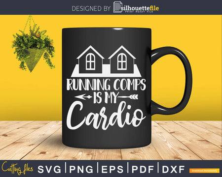 Real Estate Agent Running Comps Houses Funny Realtor Svg