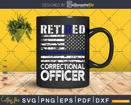 Retired Correctional Officer American Flag Patriotic Gifts