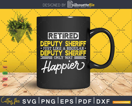Retired Deputy sheriff Shirt Retirement Gift