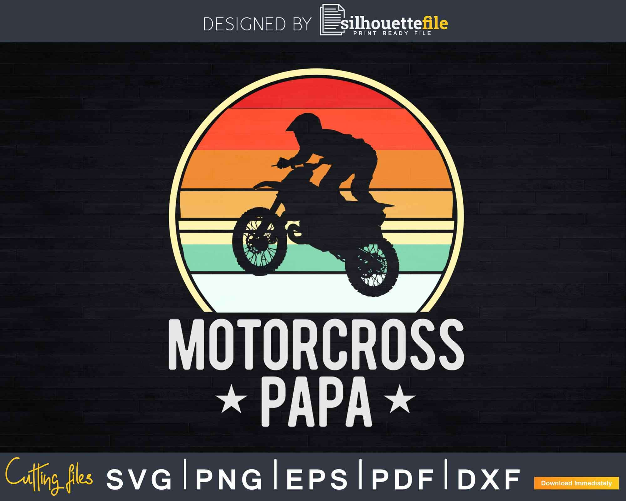 Motocross Sport Label PNG & SVG Design For T-Shirts