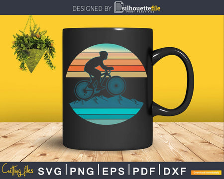 Retro vintage style design Mountain Bicycle Bikers Biking