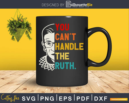 Ruth RBG Bader Ginsburg Great Women Feminist Idea Truth svg