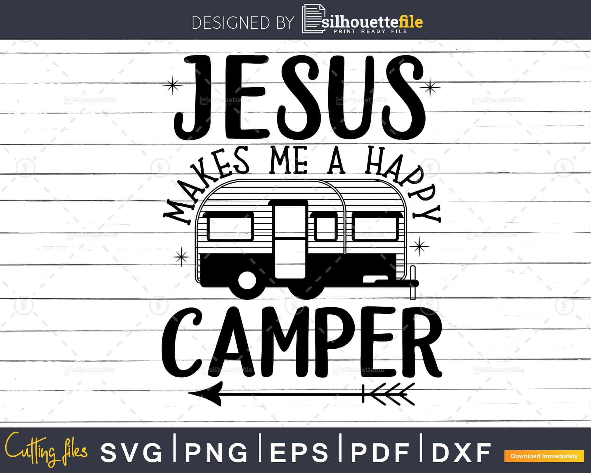 RV Shirt God Jesus Religious Christian Family Camping Camper svg cut file