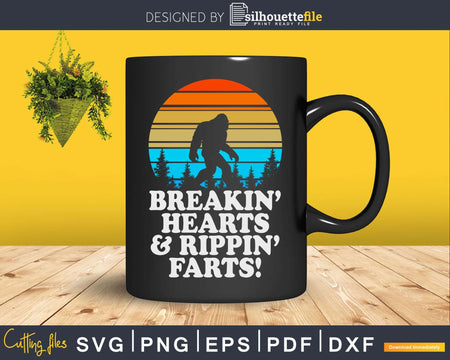 Sasquatch Breakin Hearts & Rippin Farts! Funny Bigfoot Gas
