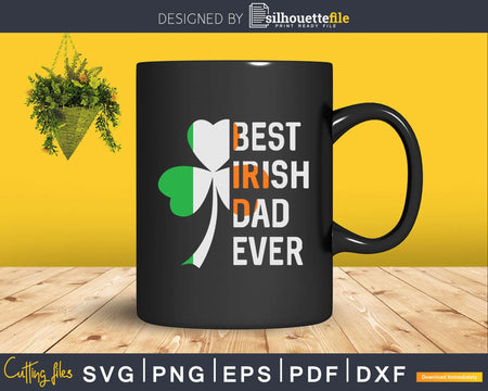Shamrock Ireland Flag Best Irish Dad Ever St Patty’s day
