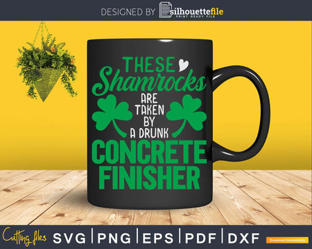 Shamrocks Taken By Drunk Concrete Finisher St Patrick Day