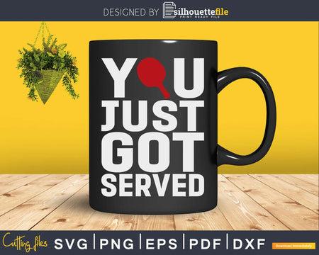 Table Tennis design For Men Butterfly Ping Pong svg png