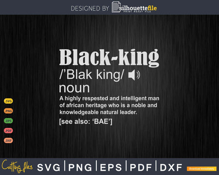 The Most Powerful Piece Black King Definition Png Svg Cut