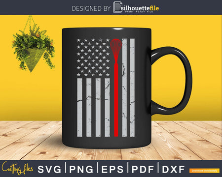 Thin Red Line Baker Independence day American flag svg