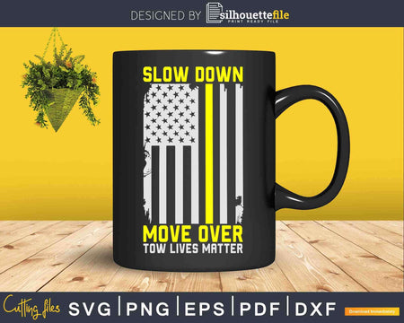 Thin Yellow Line Flag Tow Lives Matter Svg Png Dxf Cut Files
