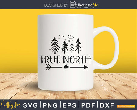 True North Canadian silhouette cricut cut svg files