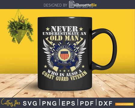 U.S Coast Guard Veteran Svg Cricut Cut Files
