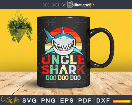 Uncle Shark Doo svg printable craft cut files
