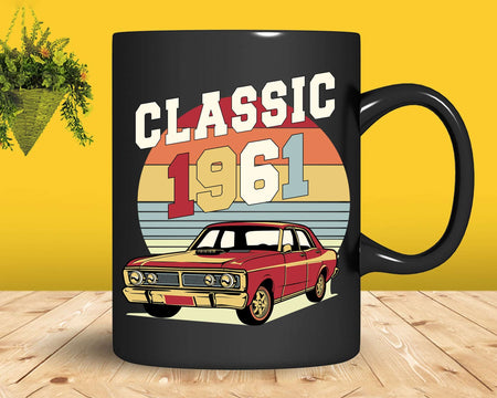 Vintage Classic Car 1961 61st Birthday shirt design