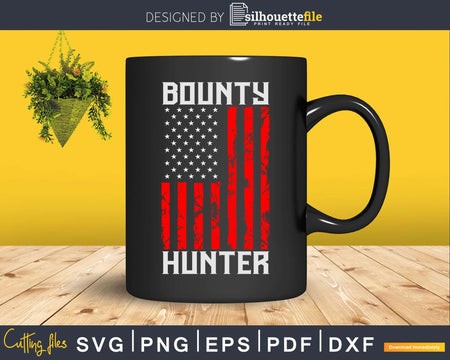 Vintage Stars And Stripes Usa Flag Patriotic Bounty Hunter