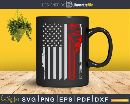 Vintage US Flag Oilfield Trash Svg Png Cricut Files