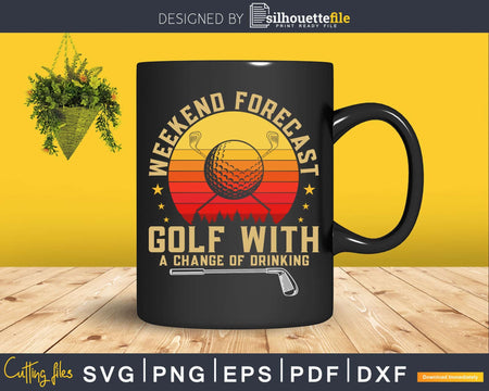 Weekend Forecast Golf With A Chance Of Drinking Balls Cart