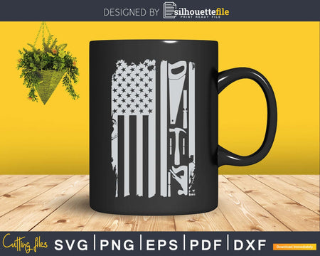 Woodworking Carpentry Patriotic Woodworker Carpenter Svg