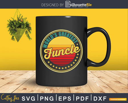 World’s Greatest Funcle Fathers Day Svg Uncle Gift
