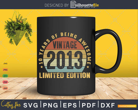 10 Years of Being Awesome best t-shirt design Svg files