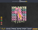 100 Days of School Girls Coquette Bow Svg Png Files