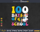 100 Days of School Friendship Unicorn Smarter Kids Svg File