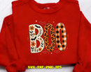 Boo Floral Striped Pumpkin PNG | Halloween Cut Files