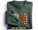 Boo Floral Striped Pumpkin PNG | Halloween Cut Files