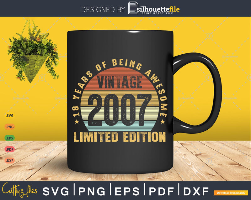 18 Years of Being Awesome best t-shirt design Svg files