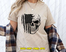 American Flag Skull Svg Png Cutting Files