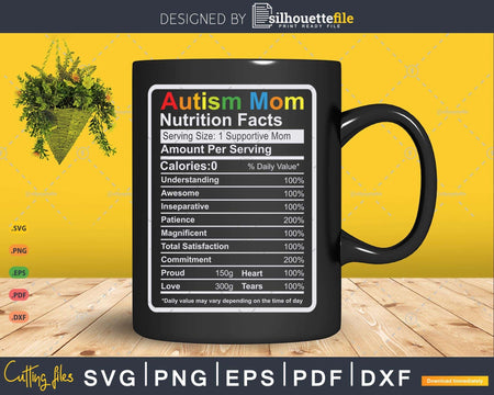 Autism Mom Nutrition Facts