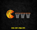 Basketball Bucket SVG PNG Digital Art Cut File
