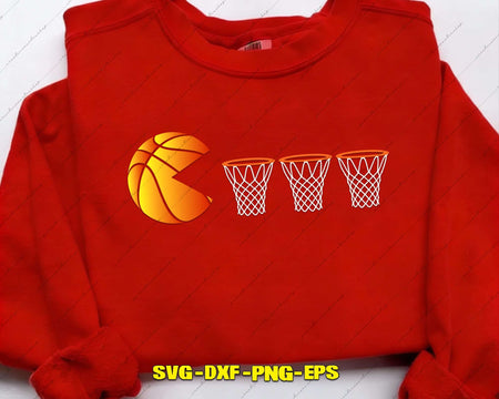 Basketball Bucket SVG PNG Digital Art Cut File