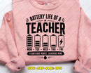 Battery Life of a Teacher SVG Cut File for Cricut Silhouette