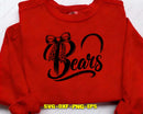 Bears School Spirit Pearl Bow Design Svg Png Cricut Files