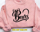 Bears School Spirit Pearl Bow Design Svg Png Cricut Files