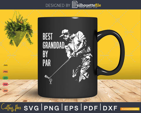 Best Granddad By Par Golf Lover Gift Svg T - shirt Design
