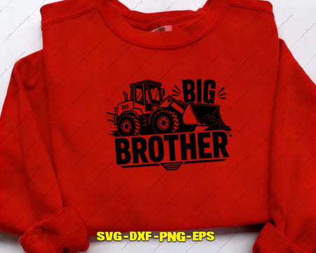 Big Brother Construction SVG Cut File for Cricut Silhouette