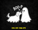 Boo Boo-p Dog Ghost SVG PNG Digital Art Cut File