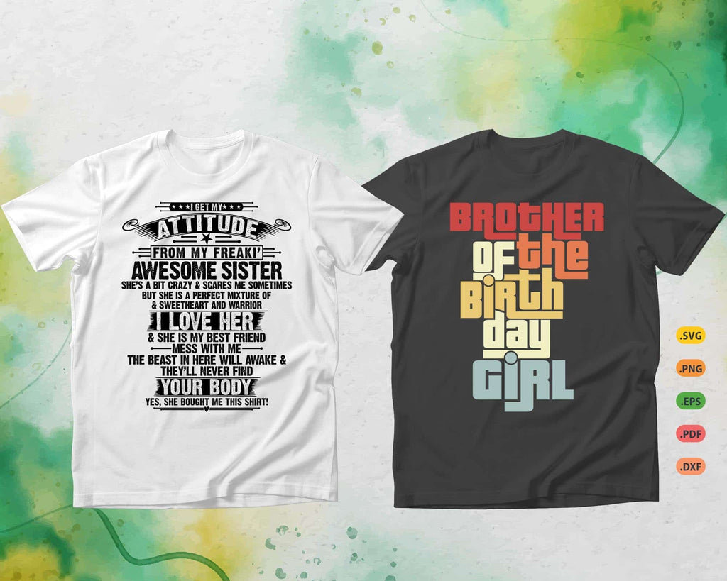 Brother Svg T-shirt Design Bundles | Silhouettefile