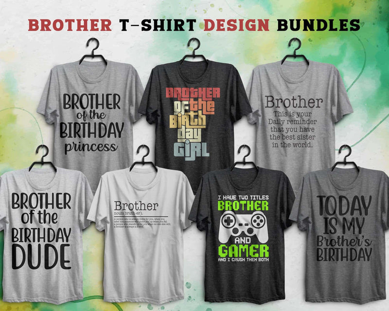 Brother Svg T-shirt Design Bundles