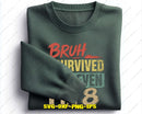 Bruh I Survived Six-seven I’m 8 SVG PNG Digital Art Cut File