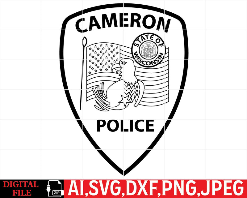 Cameron Police Badge
