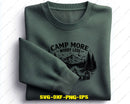 Camp More Worry Less Camping SVG Cut File for Cricut