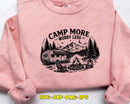 Camp More Worry Less Camping SVG Cut File for Cricut